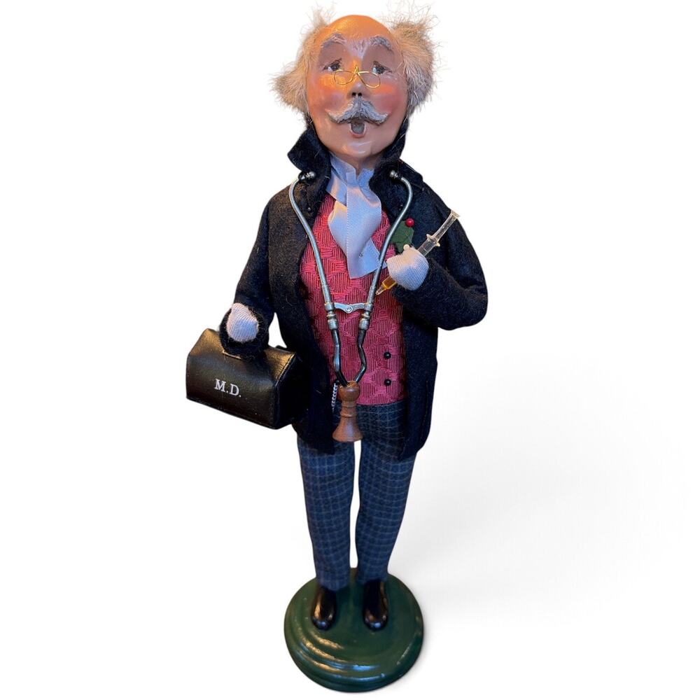 Byers Choice Caroler Doctor/MD/Physician Medical Bag Figurine 2002 No Hat